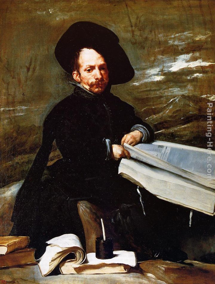 A Dwarf Holding a Tome in His Lap painting - Diego Rodriguez de Silva Velazquez A Dwarf Holding a Tome in His Lap art painting